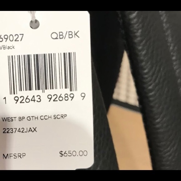 NWT Coach gothic leather backpack large - Picture 3 of 8